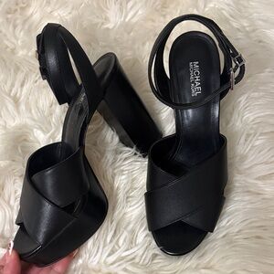 Michael Kors Black Strappy Heels